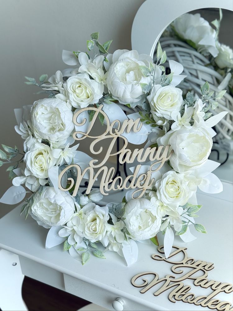 Wianek Dom Panny Młodej/Dom Pana Młodego Ślub Wesele dekoracja