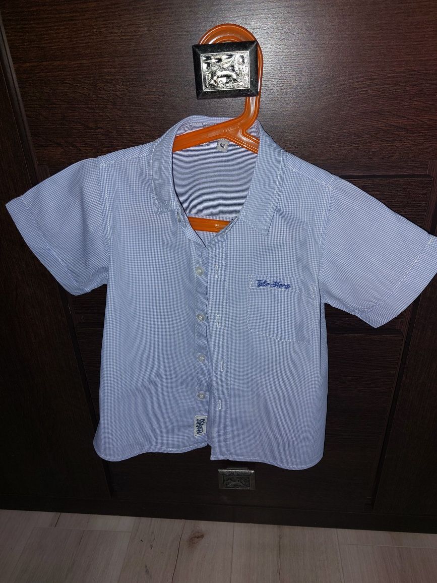 Chłopięca koszula na krótki rękaw , rozmiar 98, firmy glostory, kolor