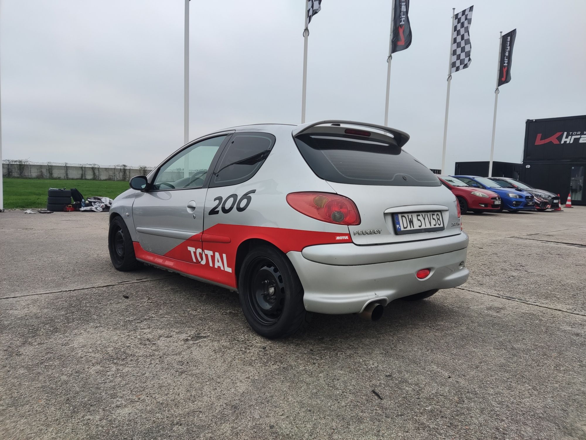 Peugeot 206 RC kjs trackday fun car zamiana