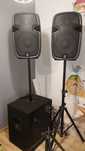 Kolumny estradowe plus subwoofer