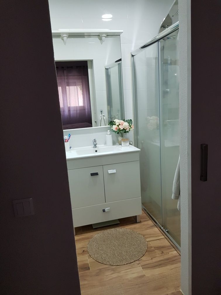 Espelho casa de banho com 2 luzes - L-0,80, A-1,20