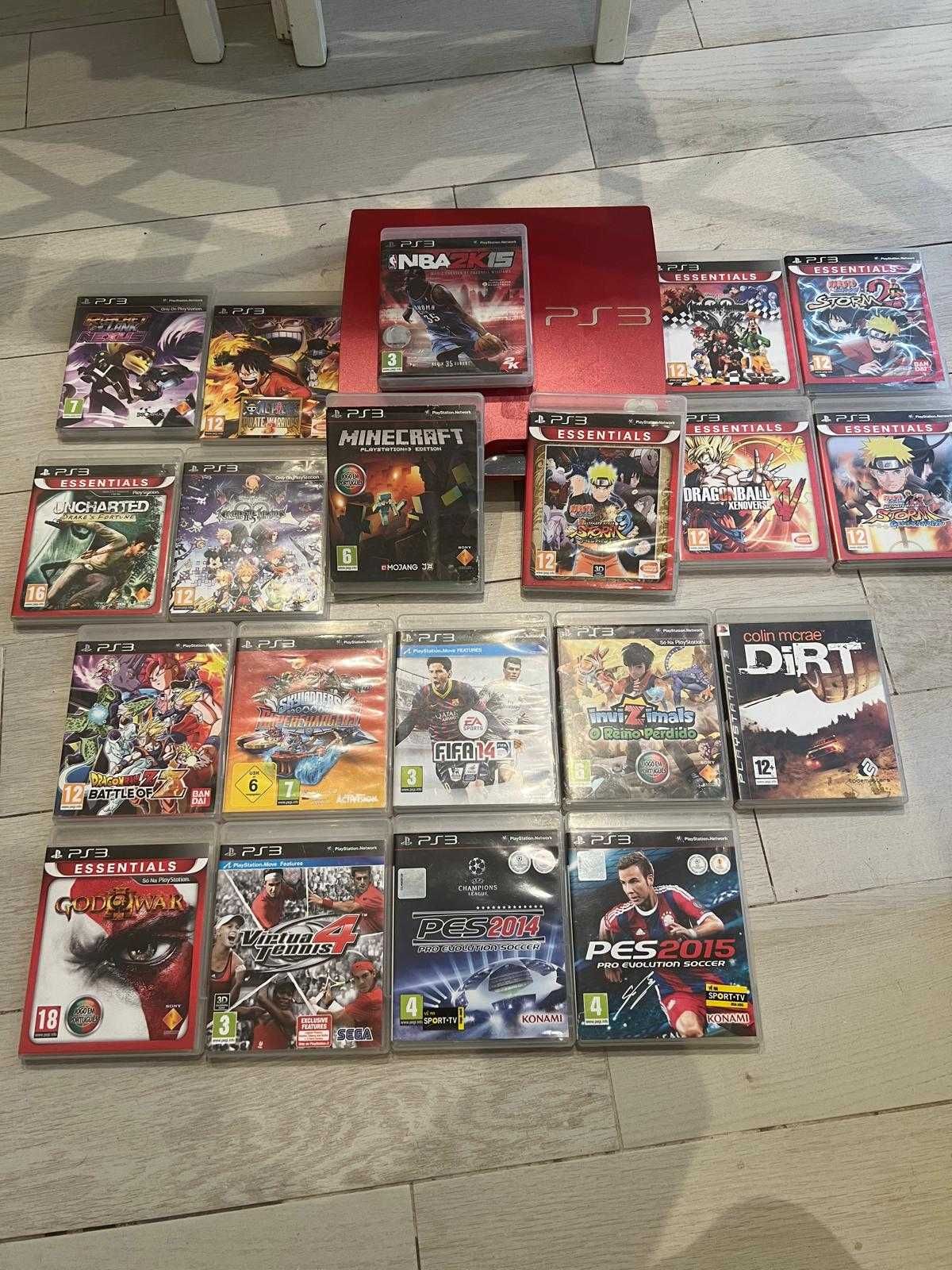 Playstation 3 com 20 jogos