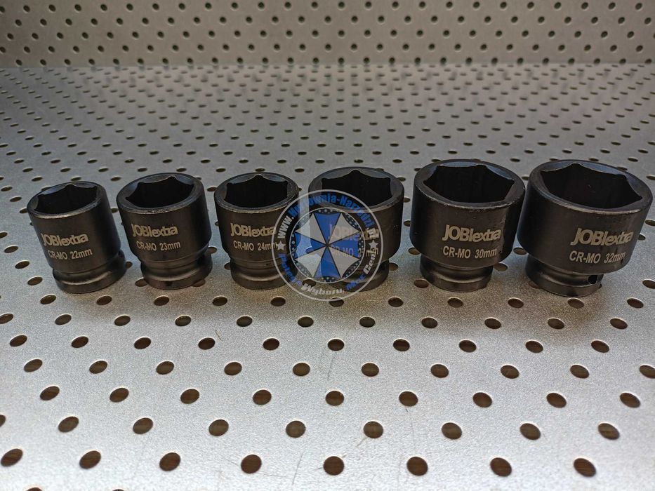 Nasadki udarowe 8-32mm 20szt 1/2" zestaw nasadek klucze nasadowe