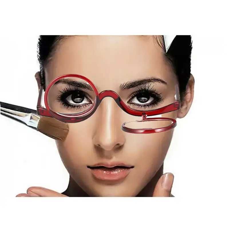 Очки для нанесения макияжа с диоптриями ( две линзы )