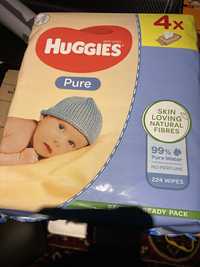 Вологі серветки Huggies Pure 56шт