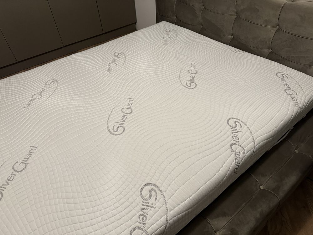 łóżko  160x200 welur welurowe pikowane