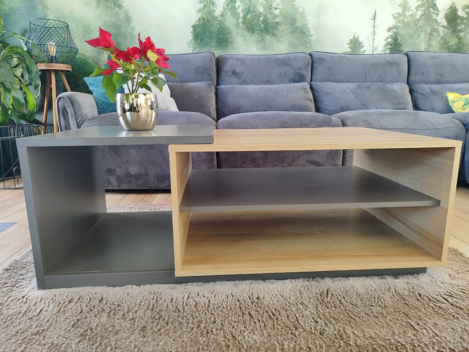 Zestaw mebli do salonu 4 elementy komoda, stolik, szafka RTV, szafa