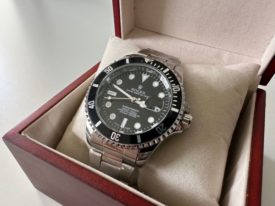 Relógio Rolex Submariner Oyster Perpetual Date Preto Novo