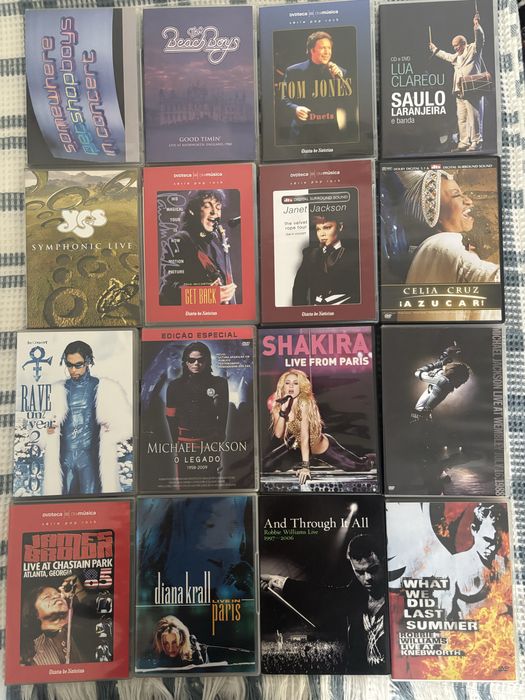 Dvds musicais em bom estado