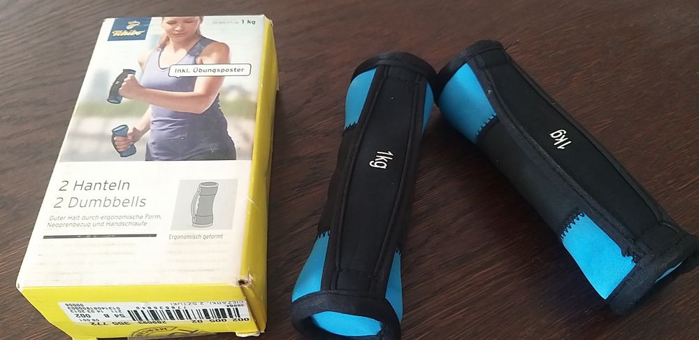 Ciężarki 1 kg, hantelki 1 kg