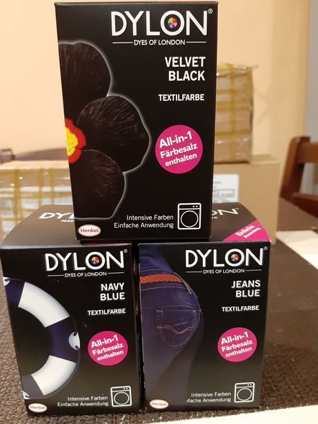 Продам краску для тканей DYLON черный и синий цвет 350грамм.Оригинал