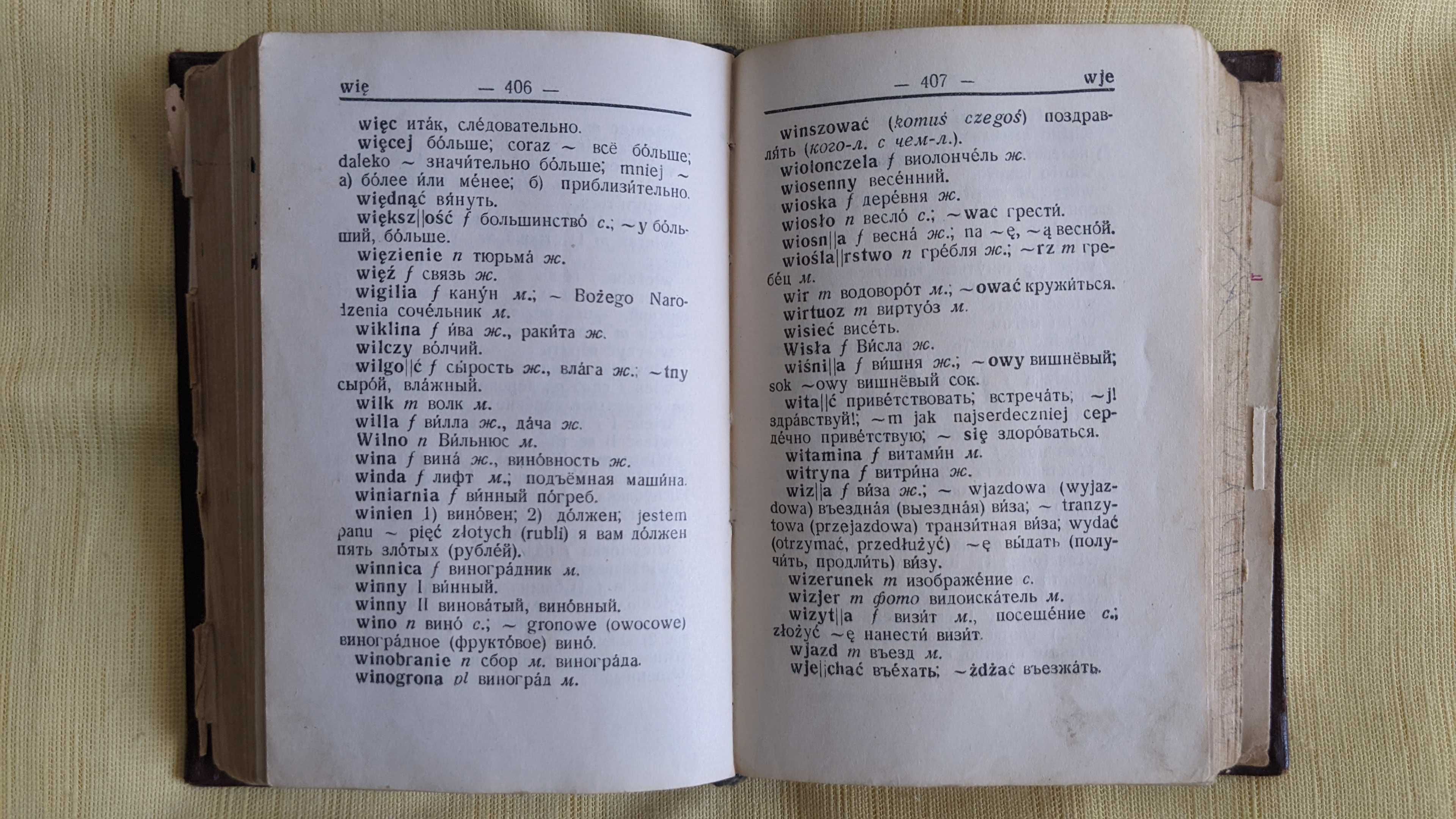 Słownik kieszonkowy polsko-rosyjski rosyjsko-polski – Mitronowa | 1963