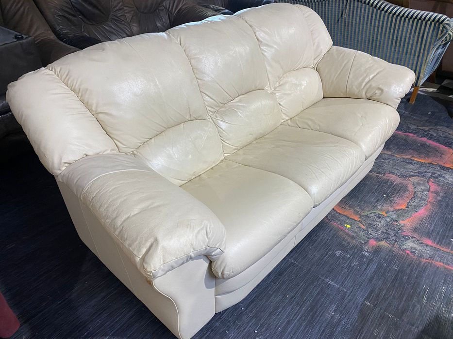 Skórzana 3-osobowa Sofa z Niemiec DOWÓZ DO DOMU