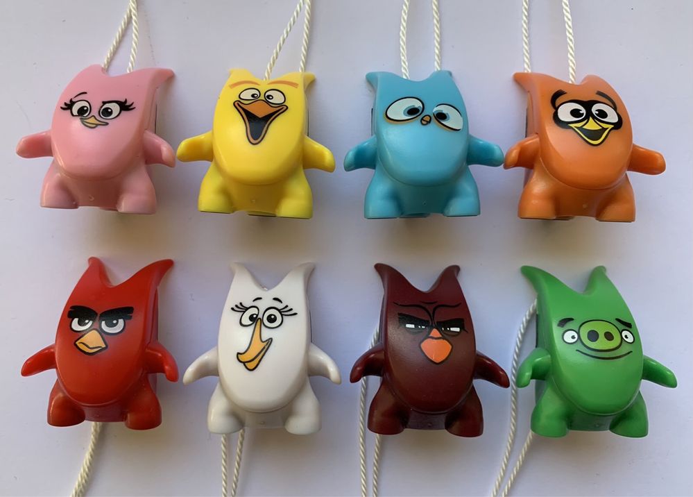 Киндер Энгри Angry Birds (2018) брелки на пенал, на ёлку игрушки