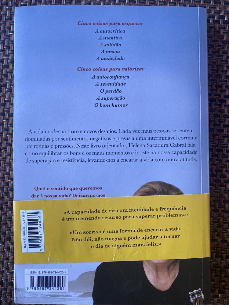 Livro Uma certa forma de Vida,de Helena Sacadura Caabral