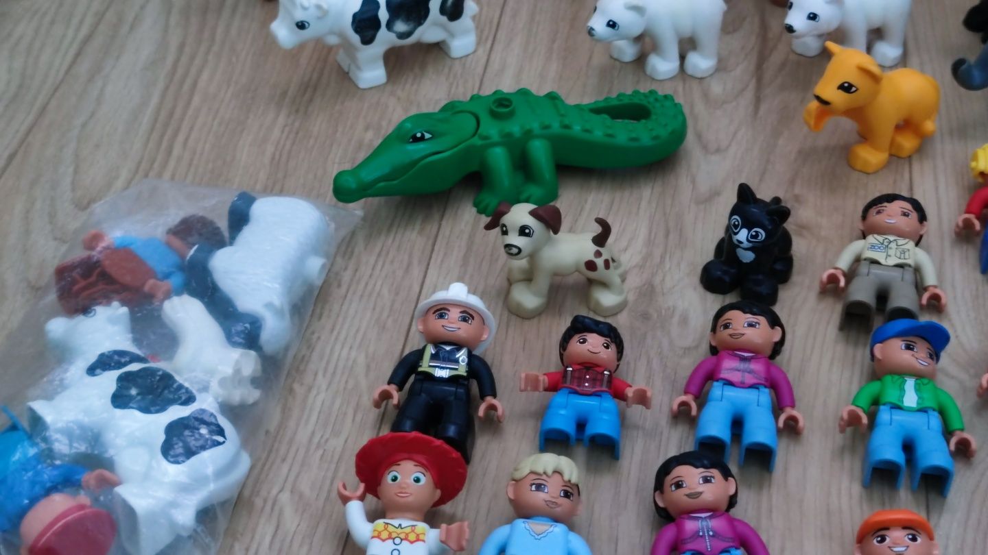 LEGO Duplo figurki ludziki zwierzeta zestaw