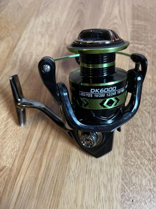 Kolowrotek wedkarski nowy wędkarstwo Deukio 6000 metalowa szpula