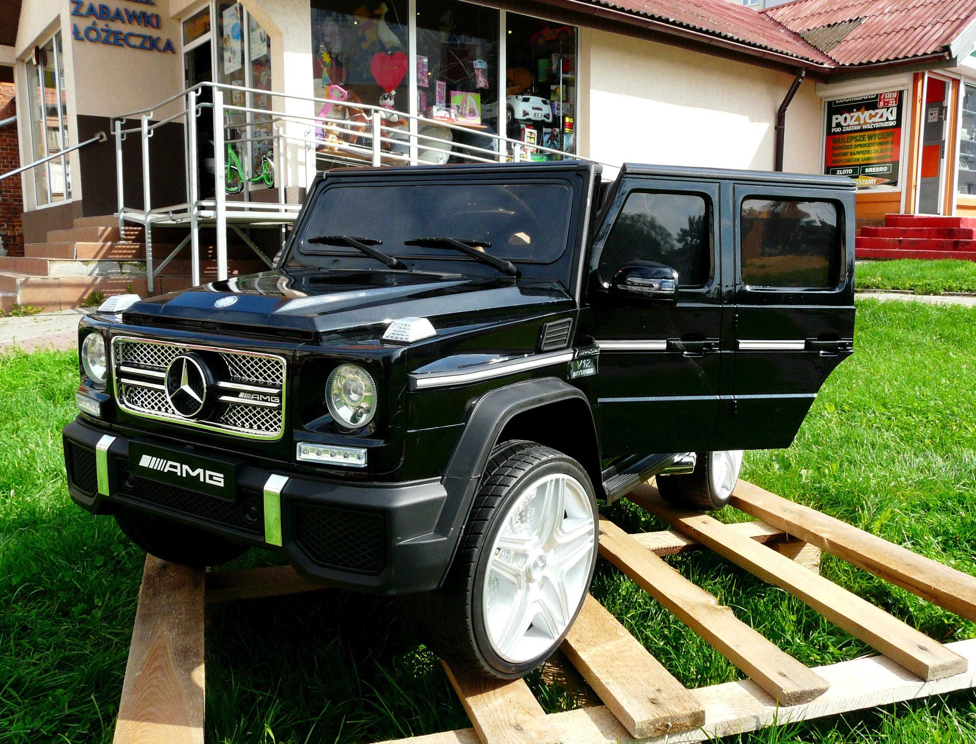 Pojazd Mercedes g65 -12v, eco skóra, koła pianka Eva!! Nowy - Sklep !