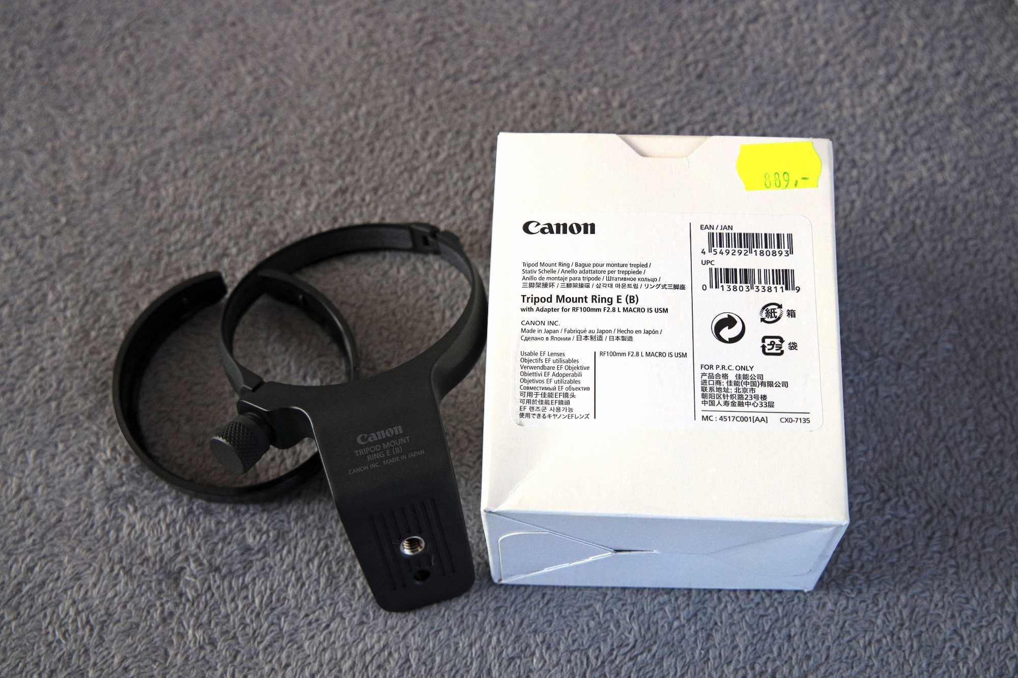 Canon mocowanie obiektywu RF 100mm f/2.8L MACRO IS USM
