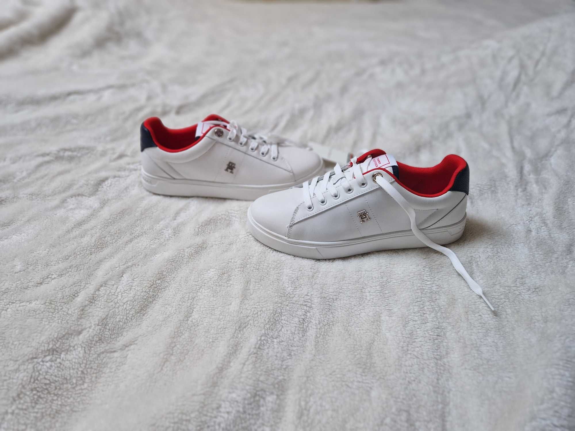 Nowe białe buty sportowe damskie sneakersy Tommy Hilfiger rozmiar 39