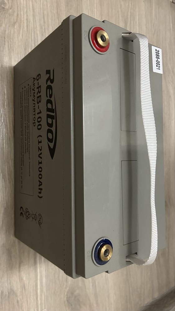 Аккумулятор гелевый AGM 12v 100 Ah Redbo