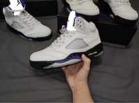 кроссовки air jordan 5 concord white new