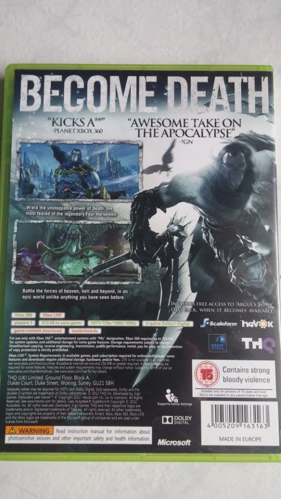 Jogo X-BOX 360 Darksiders II
