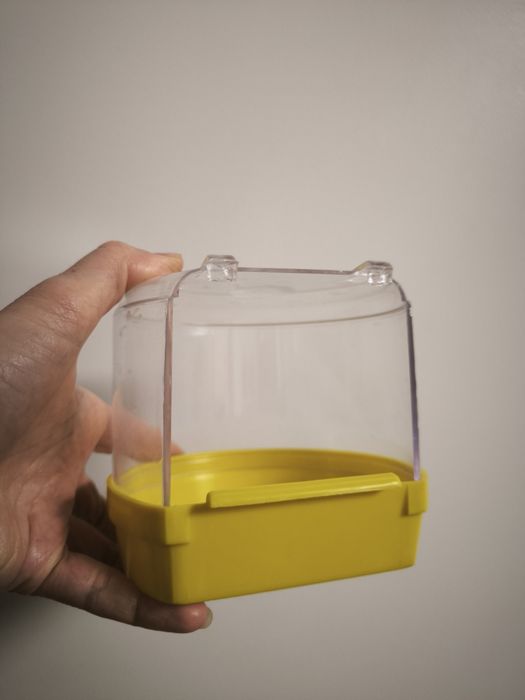 Купалка для папужки, птахів 10х11,5х12 см ванна для папуги