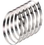 Opaska zaciskowa ślimakowa 194-216mm stal nierdzewna 6 sztuk LOOTICH