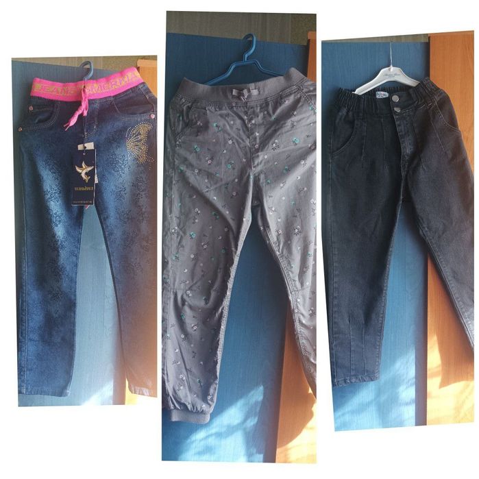 Брюки, джинсы, штаны для девочки рост 134..