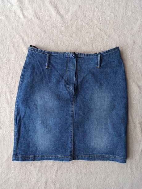 Jeansowa/dżinsowa mini spódnica S 36