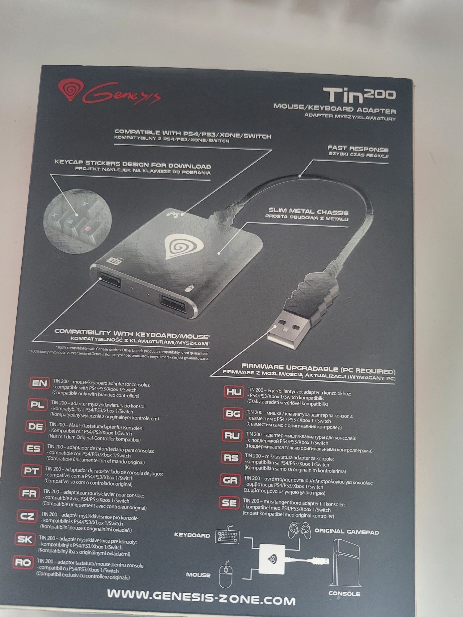 Adapter do konsol Genesis Tin 200
