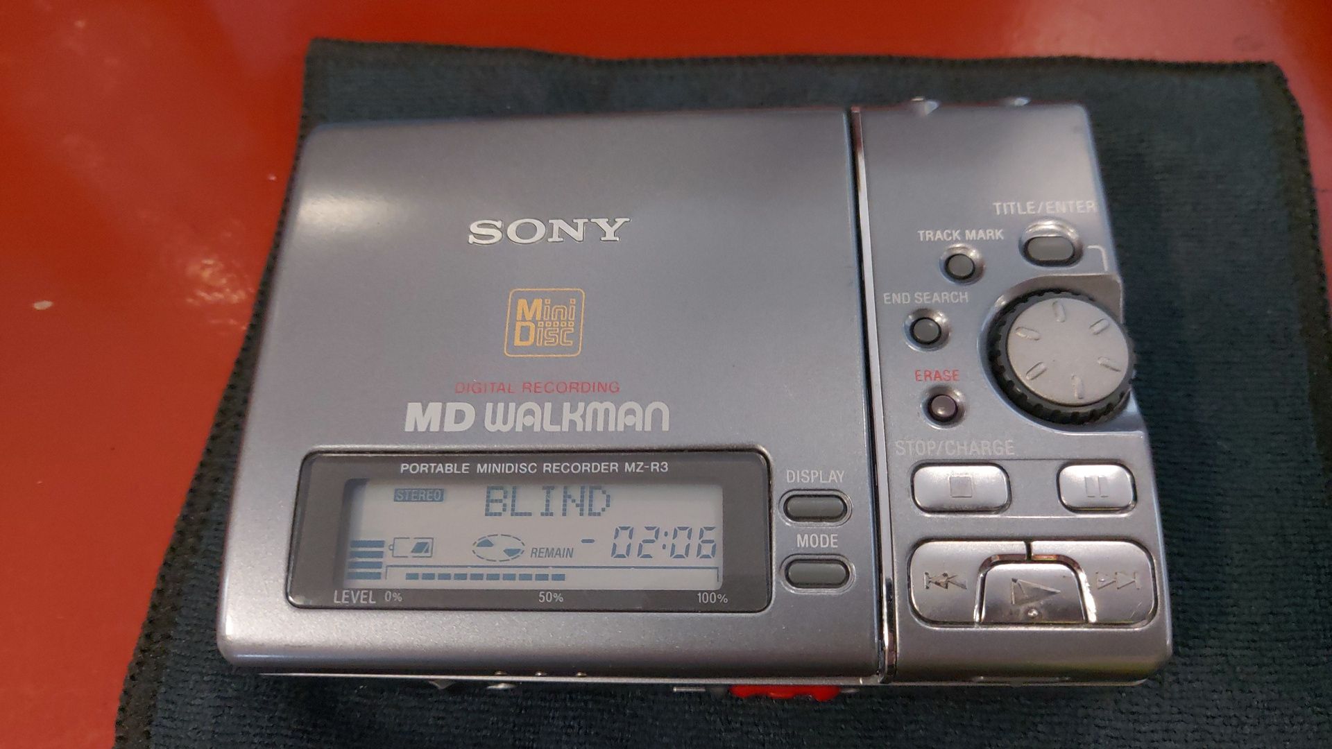 Sony walkman Minidisc MD MZ-R3 com bolsa original