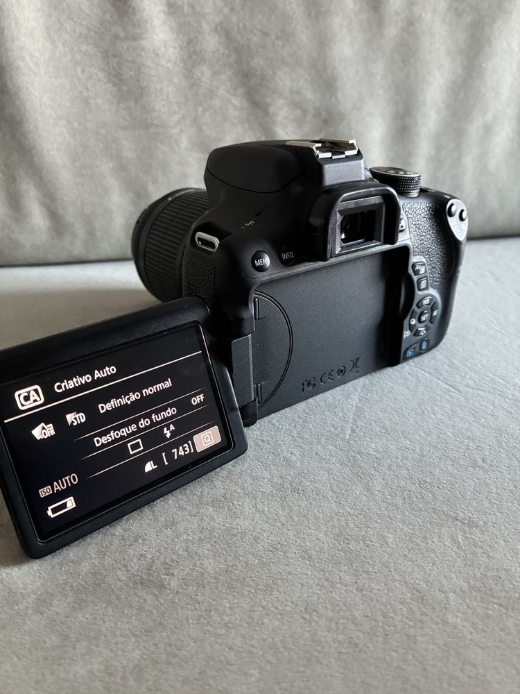 Canon 750d com acessorios