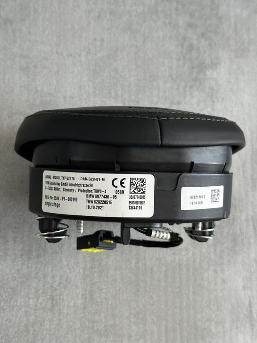 Airbag BMW G series в м руль g20 g05 g07 серая строчка
