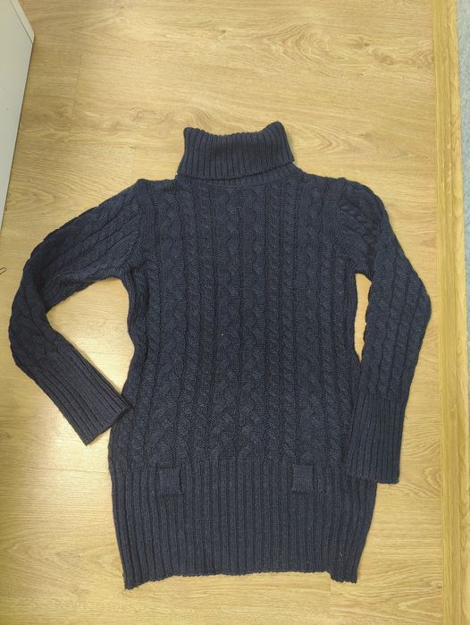 Світкр туніка в косах синя тепла зимова