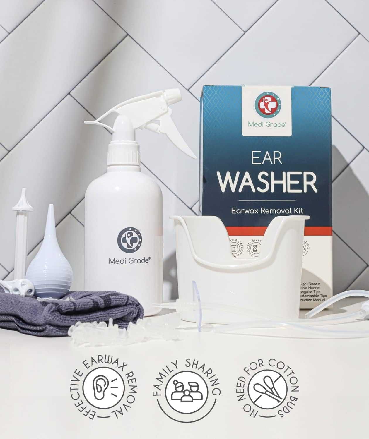 Zestaw Do Czyszczenia Uszu 500ml Do Domowego Usuwania Woskowiny