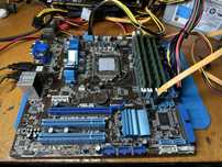 Материнская плата asus P7H55-M Pro 1156 socket Xeon x3440 16Gb DDR3