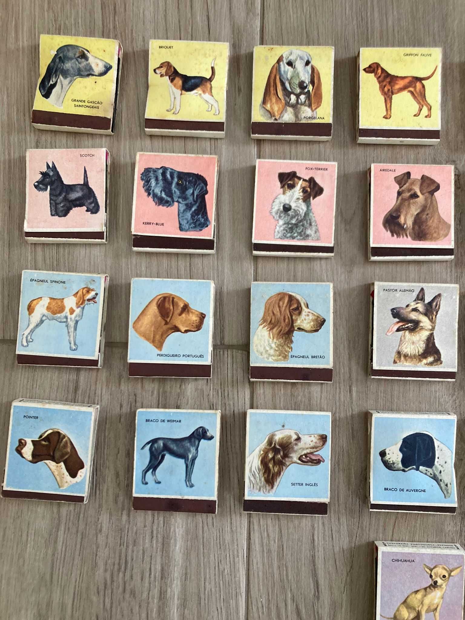 Caixas/ Carteiras de fósforos - Fosforeira Portuguesa - Coleção cães