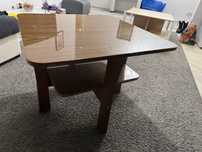 Stolik kawowy drewno lakierowane szer 70x70 wysokosc 54cm