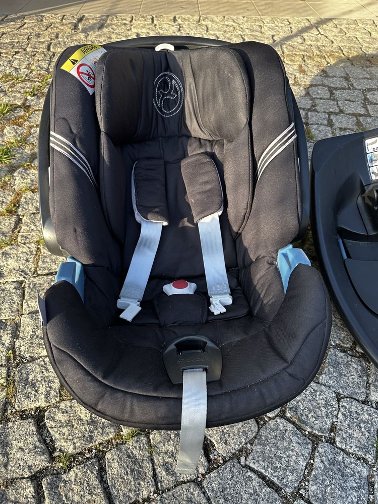 Fotelik Cybex Aton 3S + dwie bazy Isofix