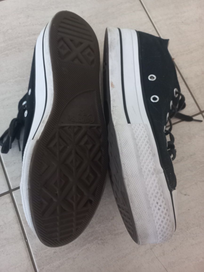 czarne damskie trampki-CONVERSE-rozmiar-39