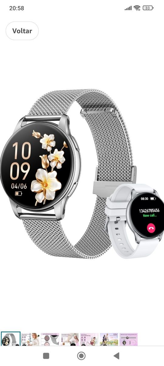 Smartwatch Mulher relógio