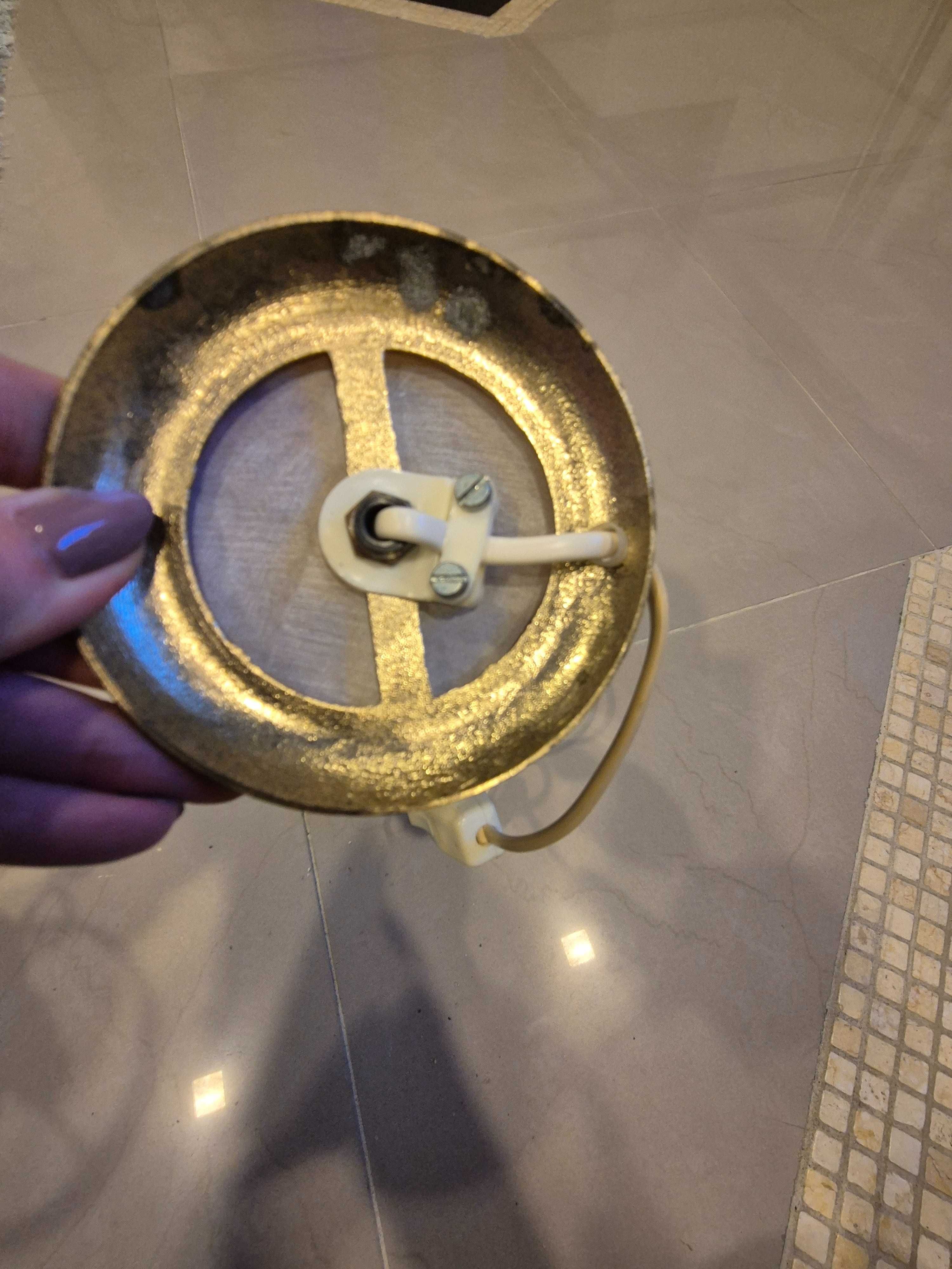 Lampa antyk stara marmur mosiądz