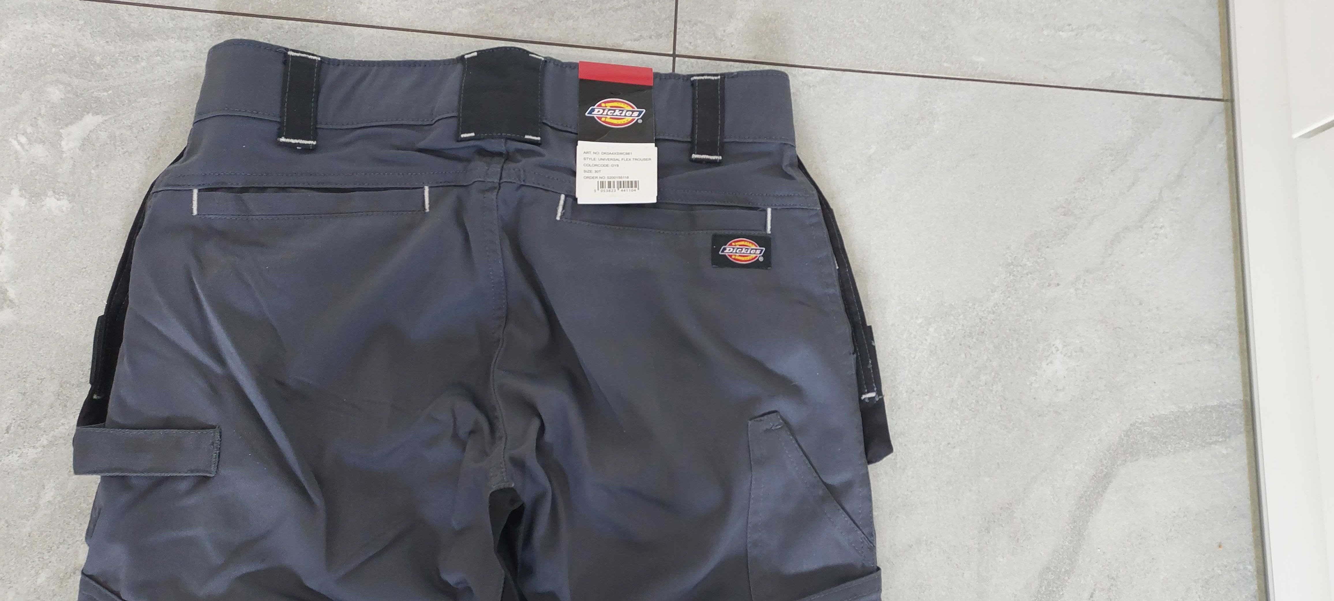 Spodnie robocze Dickies Universal Flex Slim Fit szare 30T
