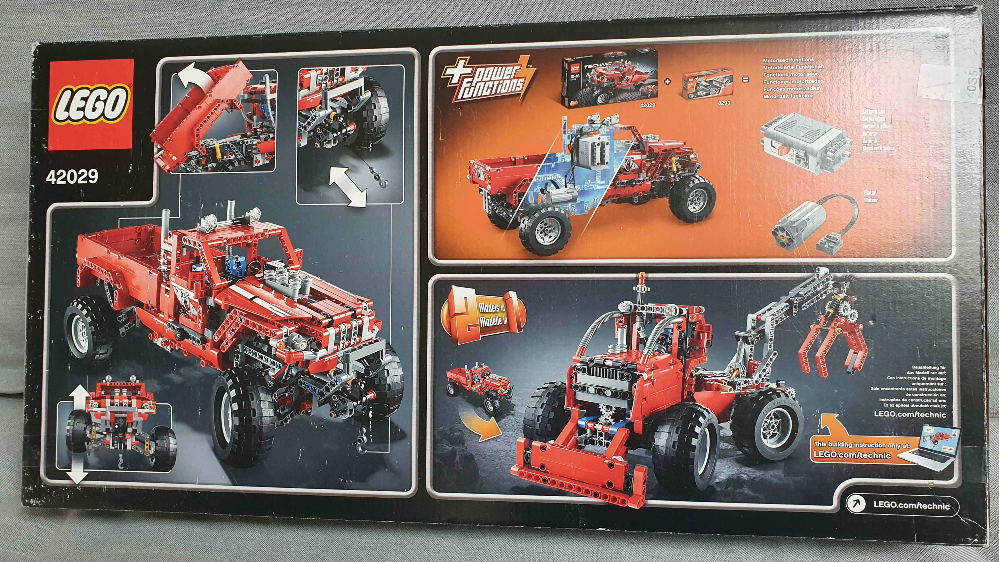 ### LEGO Technic 42029 Ciężarówka Po Tuningu 2 w 1 ciągnik zrywkowy