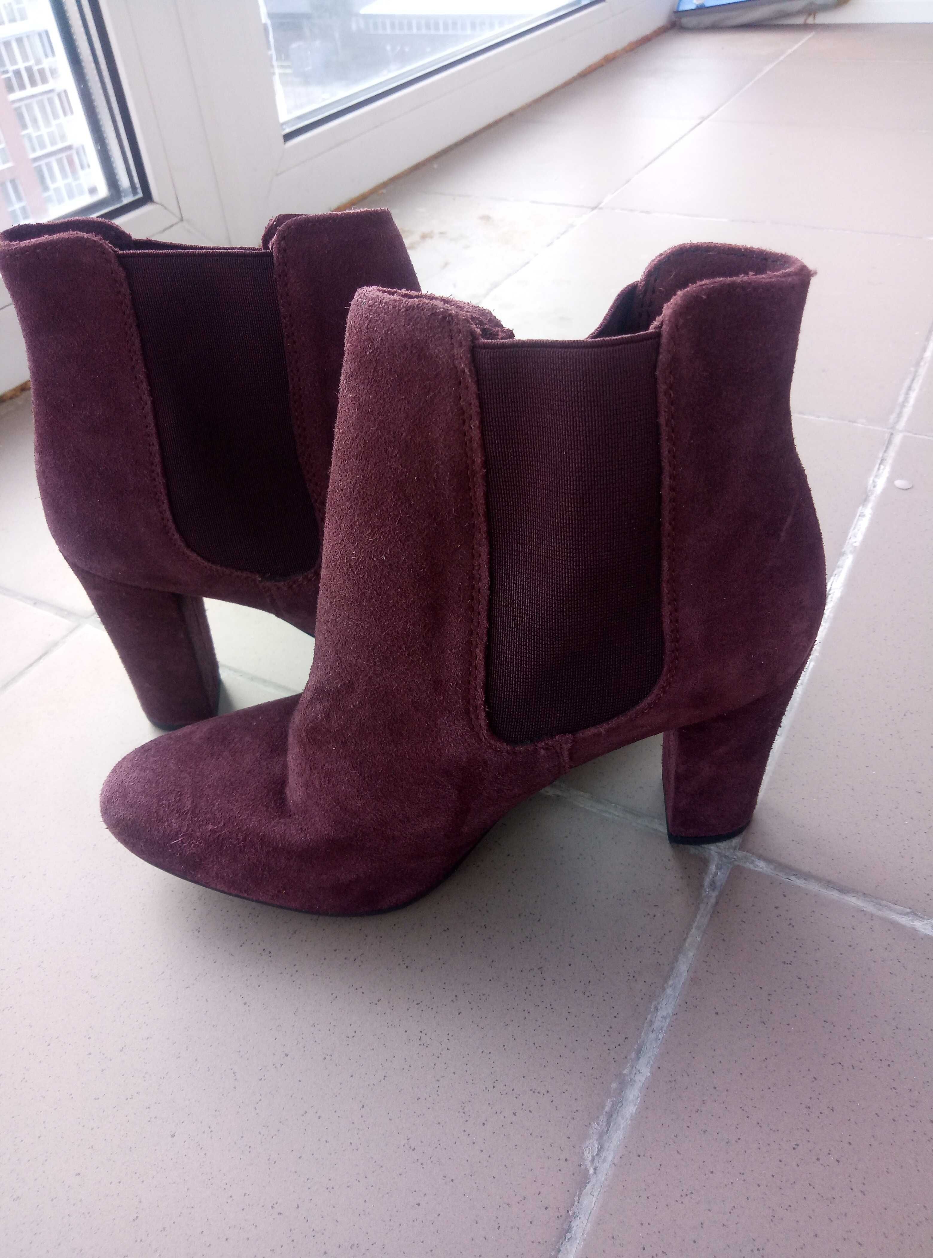 Новые замшевые ботинки, сапоги Esmara, размер 41, стелька 27 см