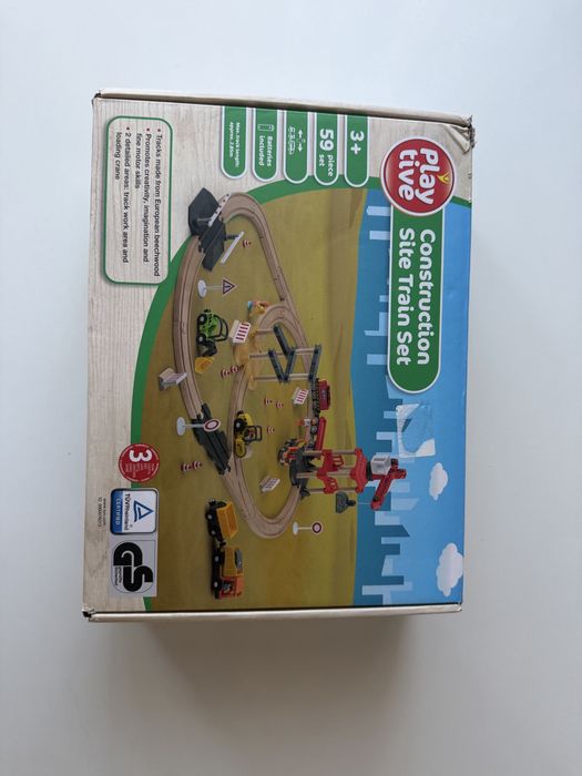 Plac budowy playtive playtivejunior drewniane tory kolejka