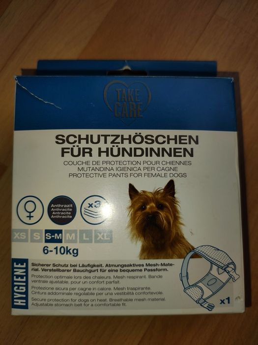 Majtki ochronne dla psa - cieczka S-M