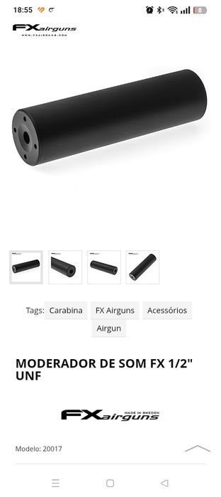 Moderador de ruido FX 1/2 UNF